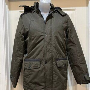 Urban Republic Boys Ballistic Jacket with Zip Off Hood & Sherpa Lining L 14-16